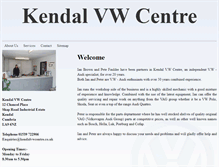 Tablet Screenshot of kendalvwcentre.co.uk